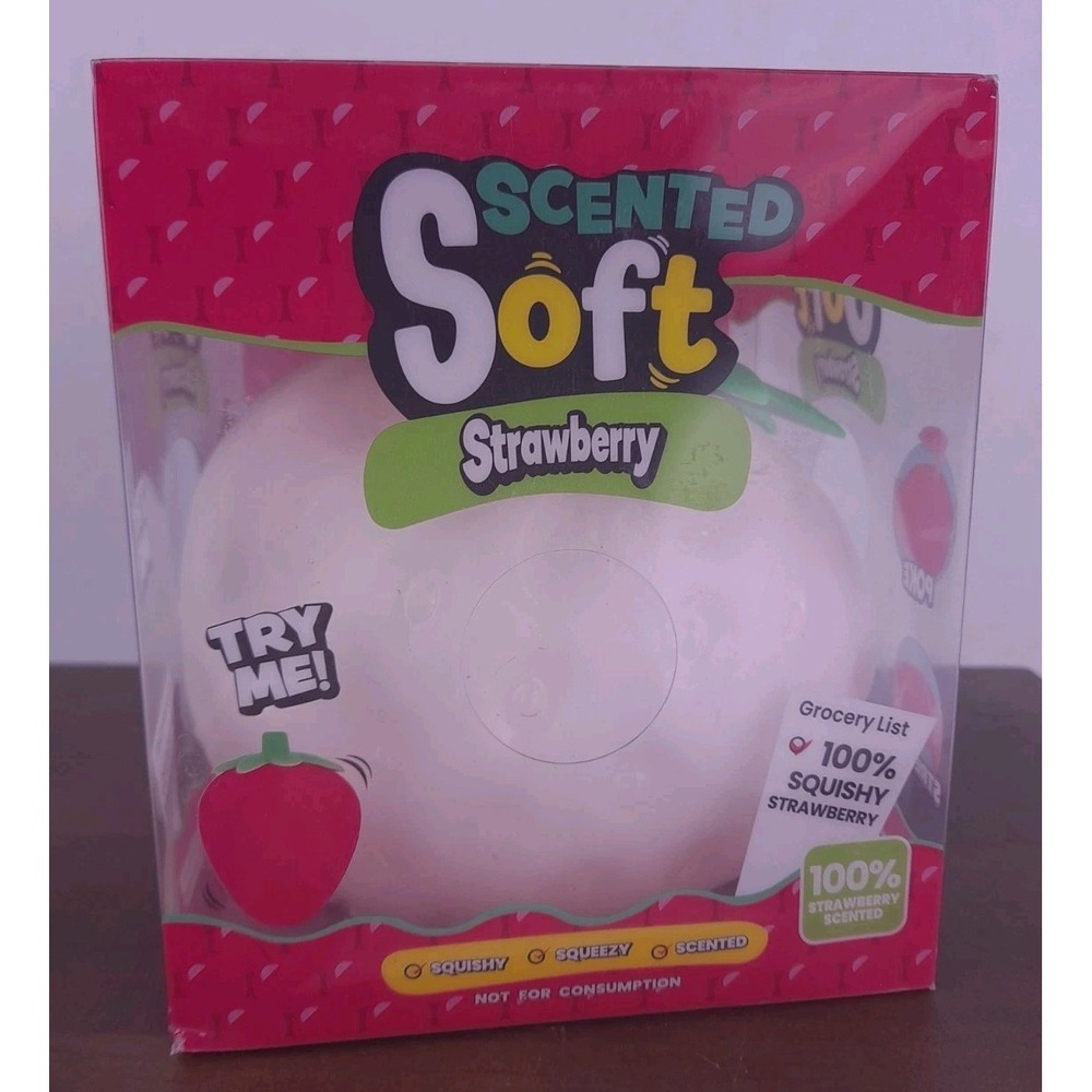 Scented Soft Color Changing Strawberry Squishy Squeeze Toy Poke And Stretch